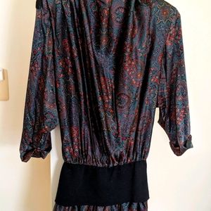 Vintage 80's silk dress !!!